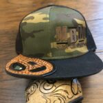 Hand Crafted Leather Ox & Camo MDM High Standard Logo Snapback
